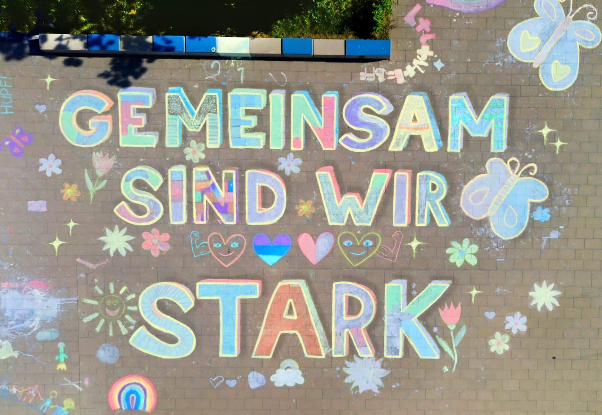 Chalkylove - Kreidemalprojekt mit Franziska Schißler
